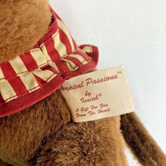 Tropical Passions by Isaiah Plush Stuffed Animal Toy Monkey Chimp 14 in tall - Picture 4 of 4